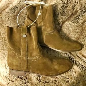 Frye & Co Sz 6.5 Suede Sarah Ankle Boots